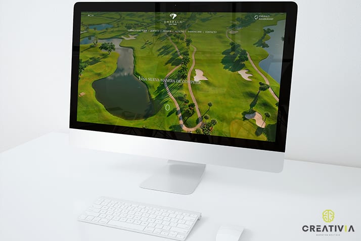 diseño web de golf