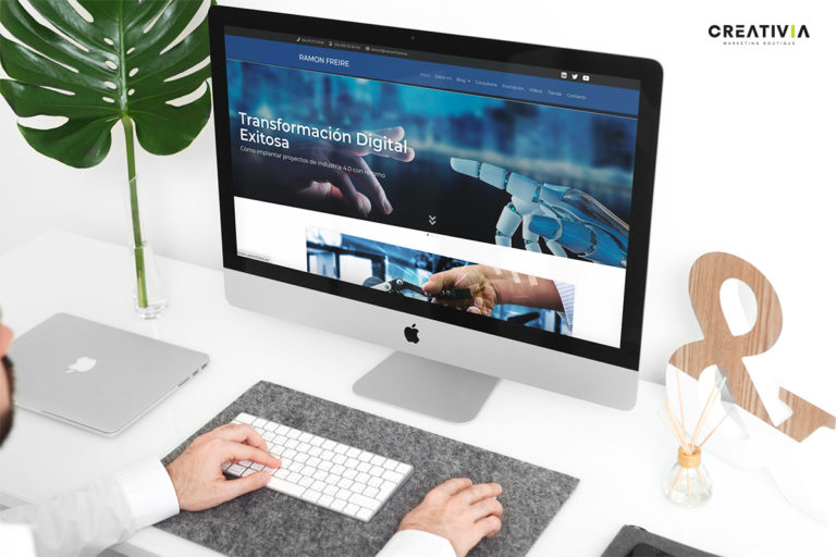 Ramón Freire potencia su marca personal con Creativia y su nuevo sitio web adaptado