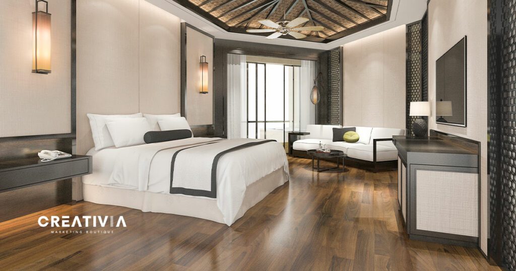 Hotel que sigue estrategias de marketing para hostelería y marketing gastronómico